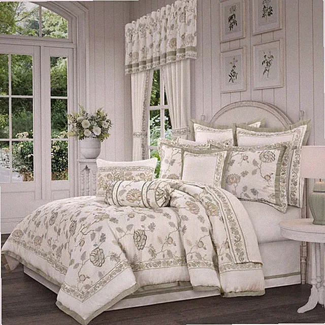Fairview Sage Comforter Set by J Queen New YorkThe Fairview Collection 4 Piece