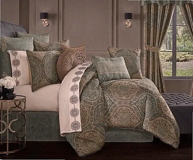 J. Queen New York Dorset Comforter Set. - Sz Queen Free shipping