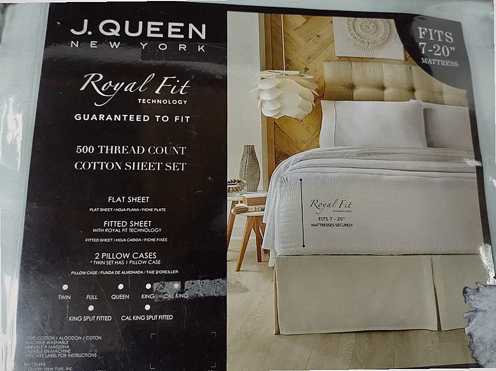 J Queen New York Royal Fit, FITS 7-20'' MATTRESS
